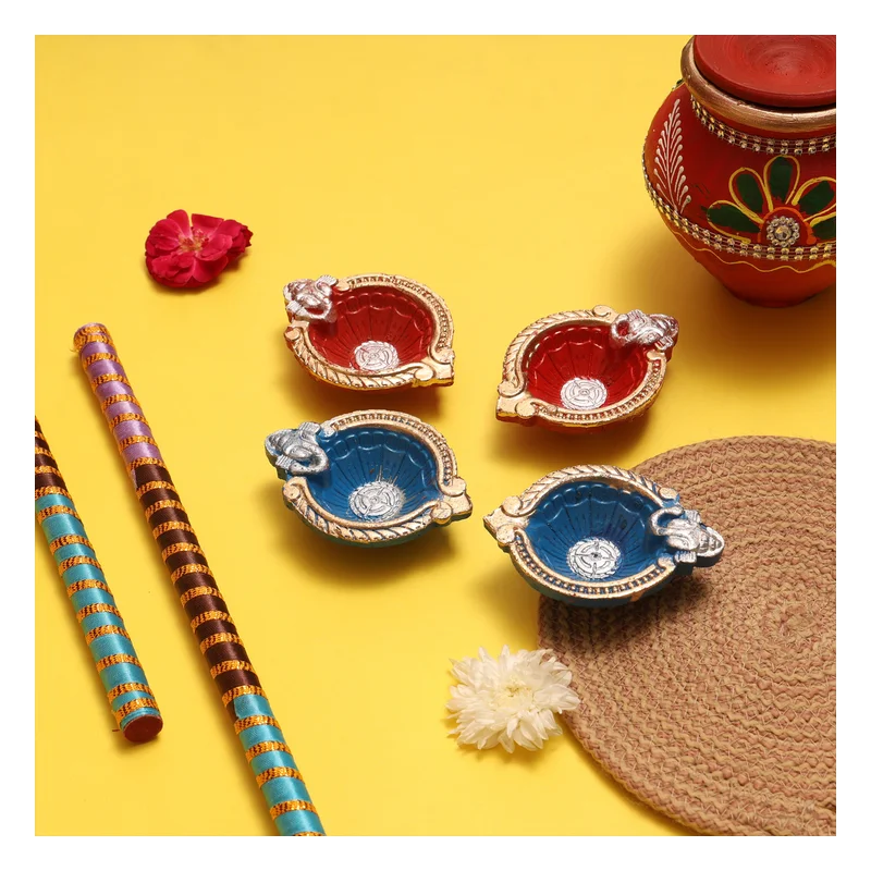 Mangal Bhavan Ganesha Traditional Diya Set