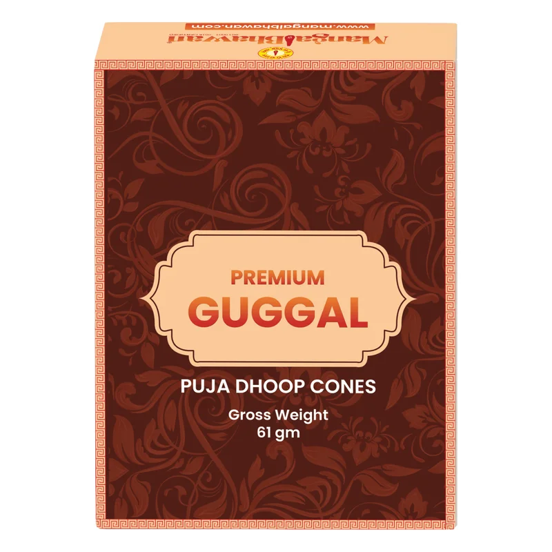 Mangal Bhavan Guggal Dhoop Cones with Stand