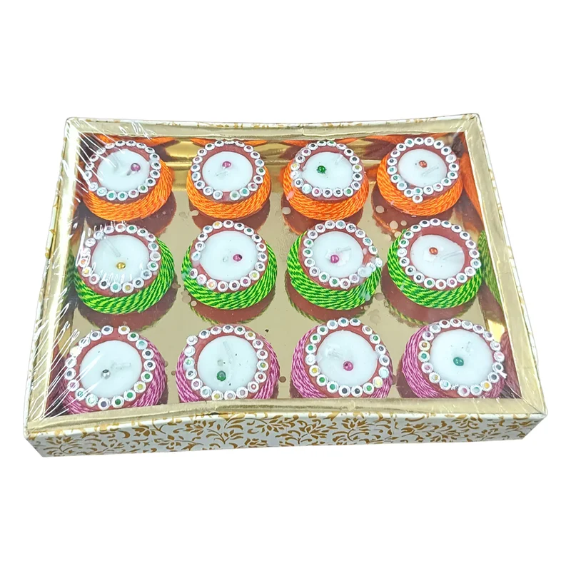 Mangal Bhavan Lace Matki with Candle