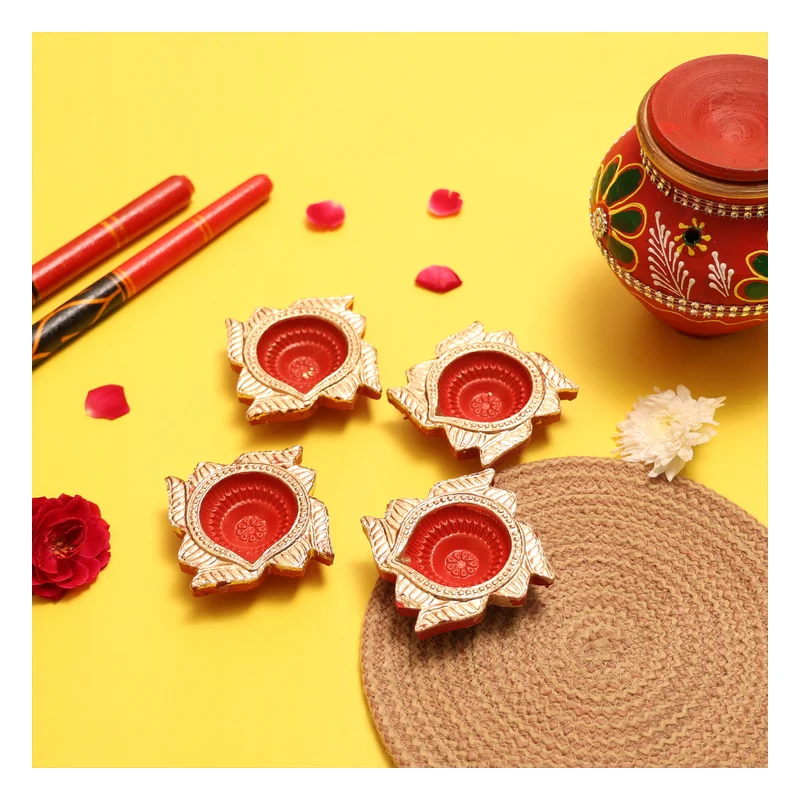 Mangal Bhavan Swastik Traditional Diya Set