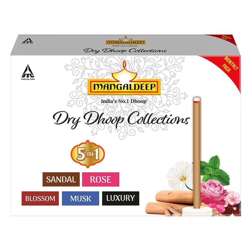 Mangaldeep 5 in 1 Dry Dhoop Sticks