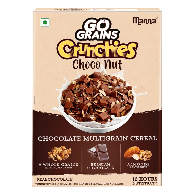 Manna Go Grains Crunchies Choco Nut