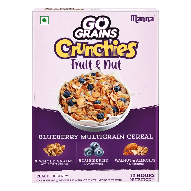 Manna Go Grains Crunchies Fruit & Nut