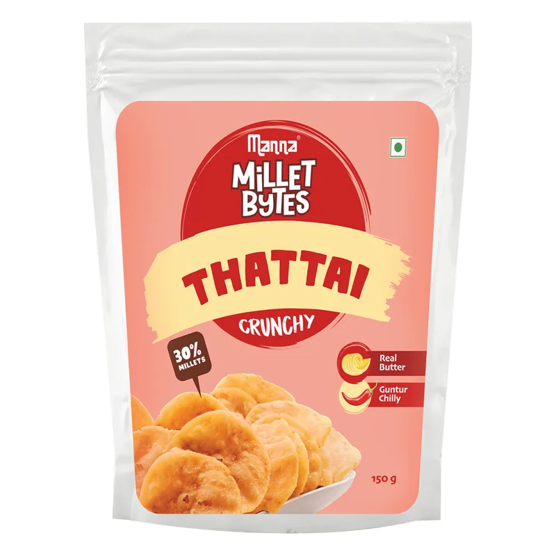 Manna Millet Bytes Butter Chilli Thattai