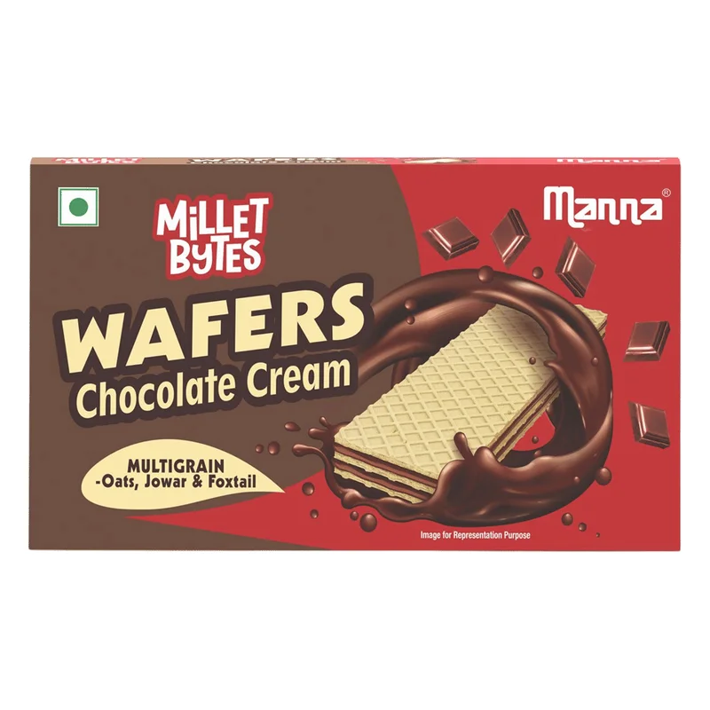 Manna Millet Bytes Chocolate Cream Wafers