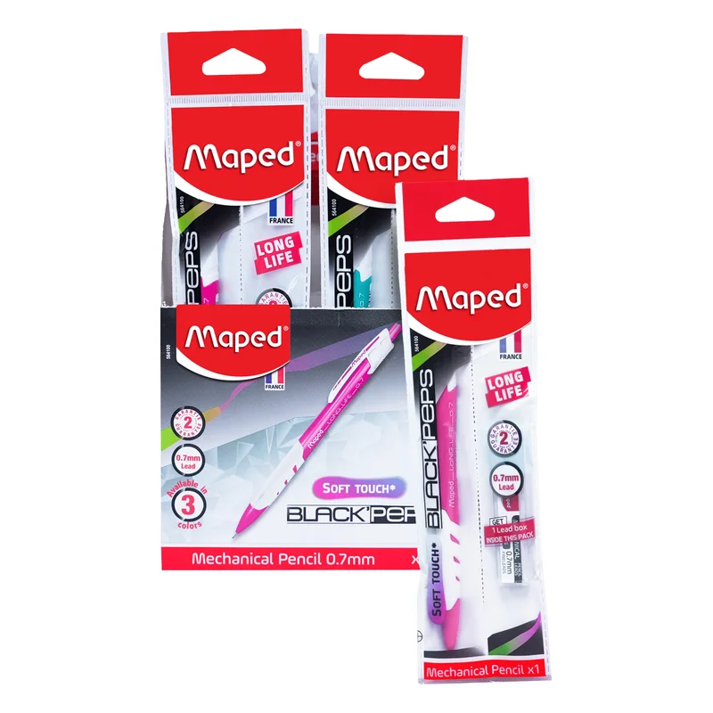 Maped Black Peps Mechanical Pencil - 0.7 mm
