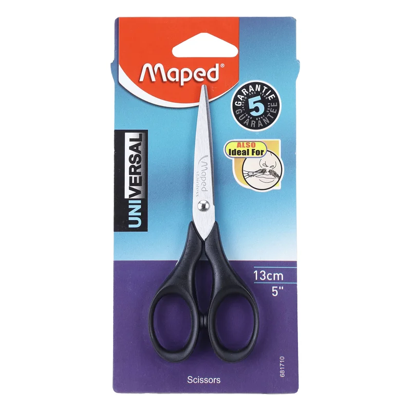 Maped Universal Scissors - Black, 13 cm