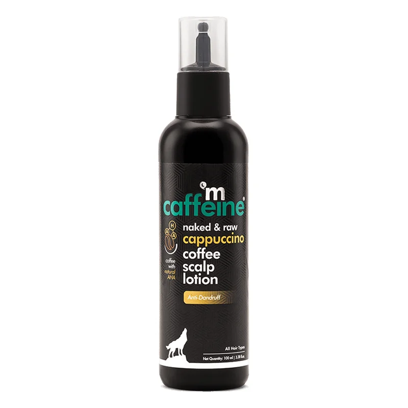 mCaffeine Naked & Raw Cappuccino Coffee Scalp Lotion - Anti Dandruff