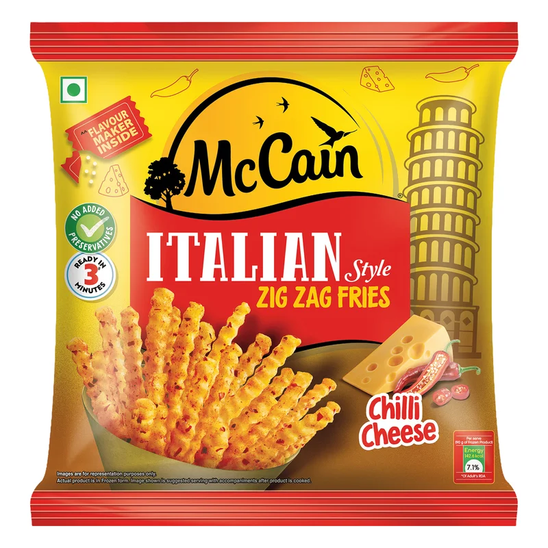 McCain Italian Style Zig Zag Fries - Chilli Cheese