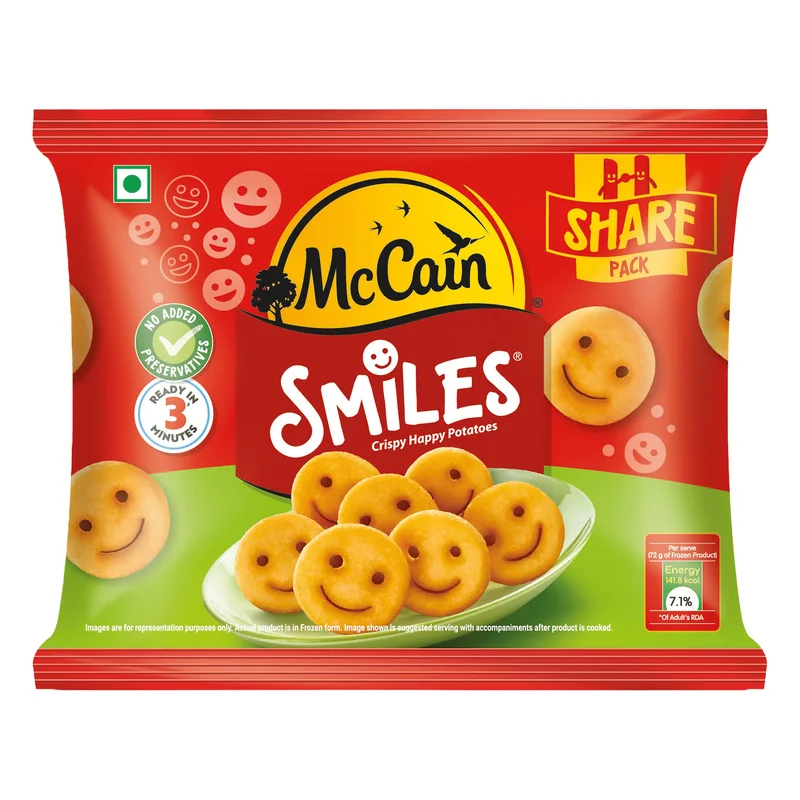 McCain Smiles Crispy Happy Potatoes