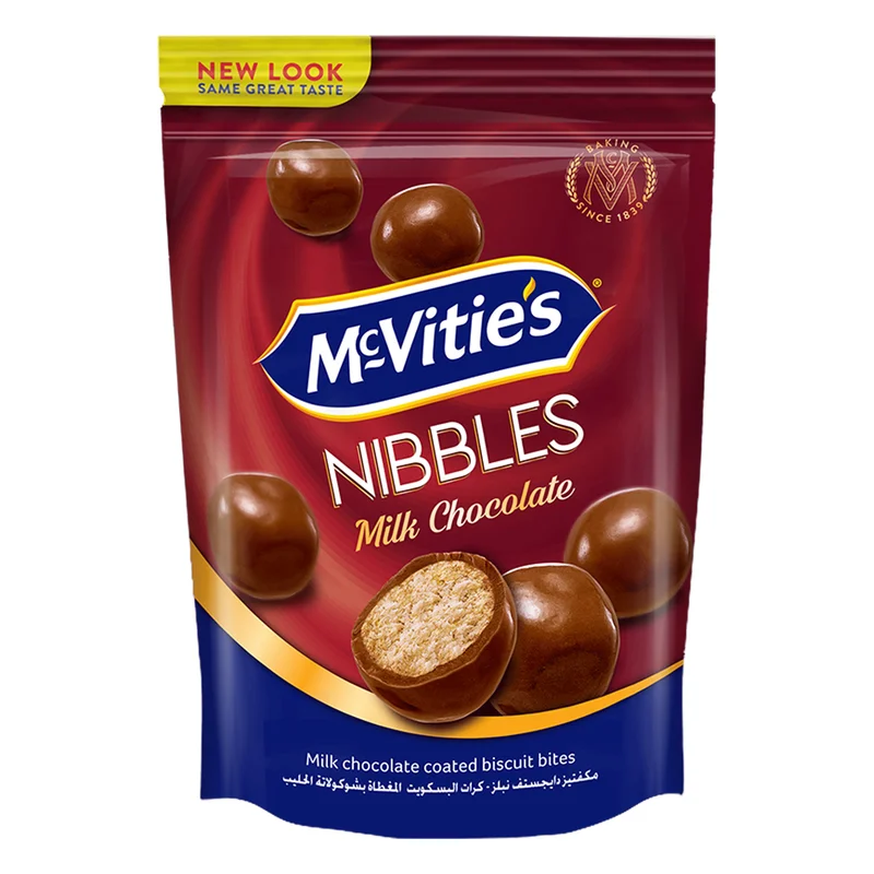 McVitie's Nibbles Milk Chocolate Biscuit Bites