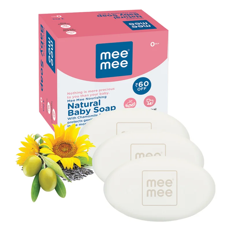 Mee Mee Natural Nourishing Baby Soap - Chamomile & Olive