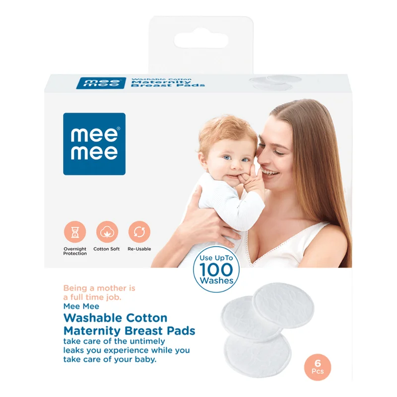 Mee Mee Washable Cotton Maternity Breast Pads