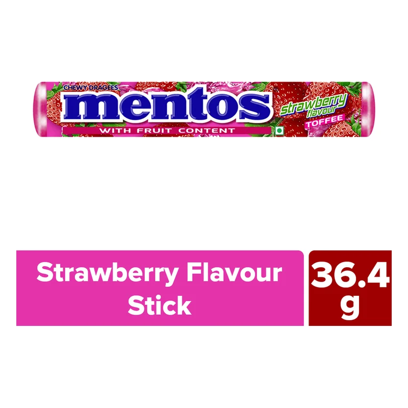 Mentos Strawberry Chewy Candy Stick