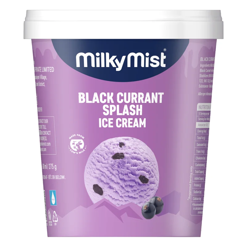 Milky Mist Black Currant Splash Ice Cream