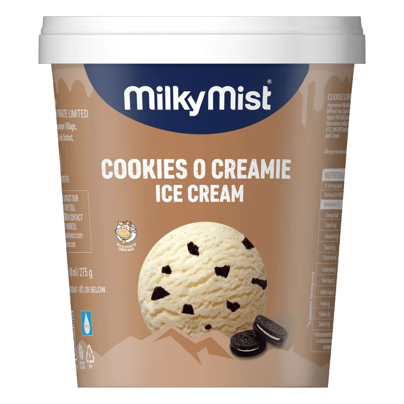 Milky Mist Cookies O Cream Ice Cream