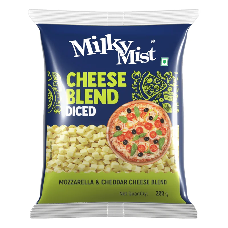 Milky Mist Diced Mozzarella & Cheddar Cheese Blend