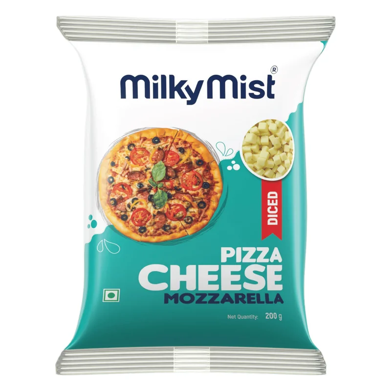 Milky Mist Diced Mozzarella Pizza Cheese