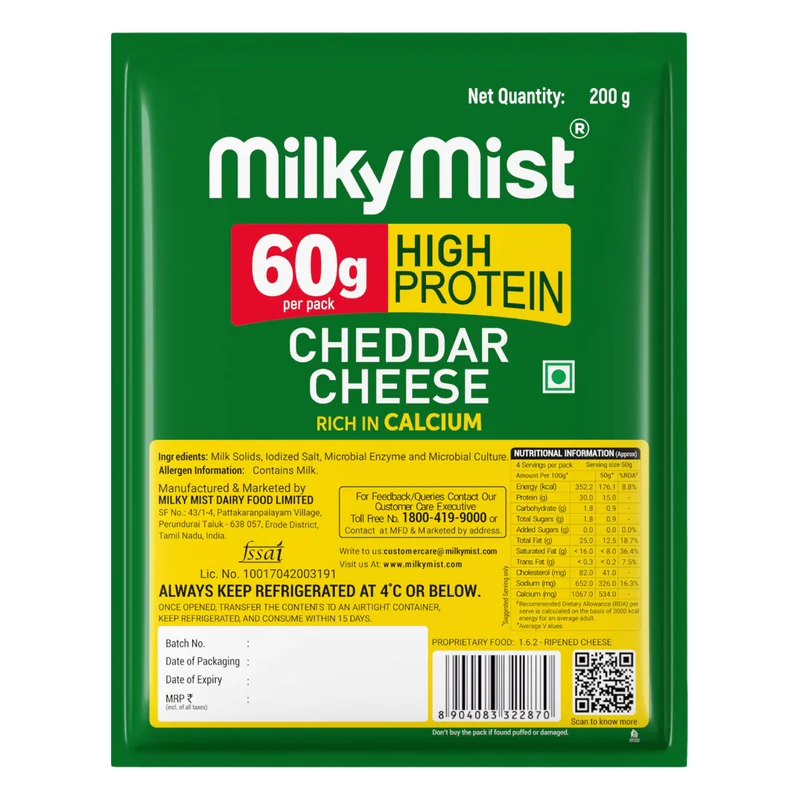 Milky Mist High Protein Cheddar Cheese