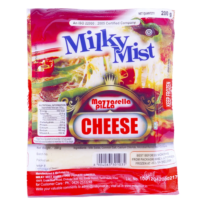Milky Mist Mozzarella Pizza Cheese Block