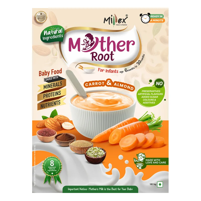 Millex Mother Root Baby Food - Carrot & Almond