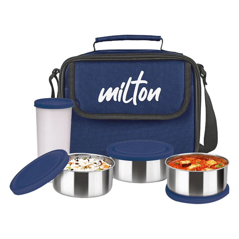 Milton New Steel Combi Lunch Box