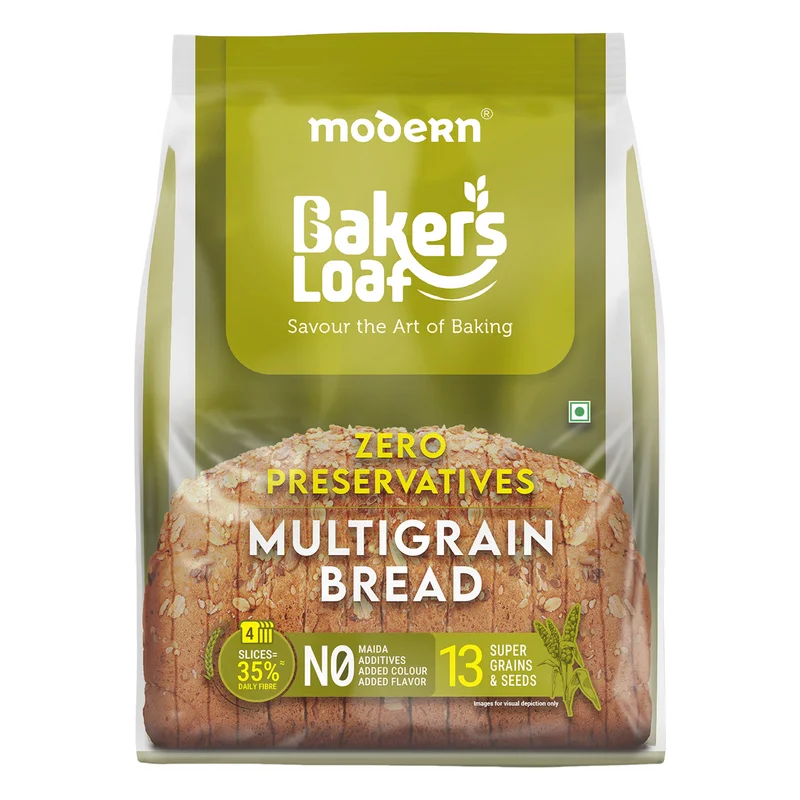Modern Baker's Loaf Zero Preservatives Multigrain Bread