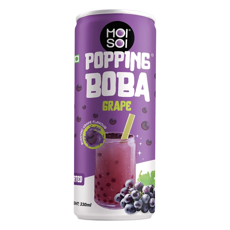 Moi Soi Grape Popping Boba Drink