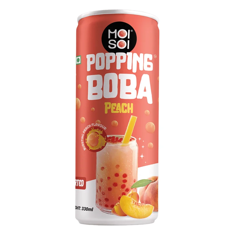 Moi Soi Peach Popping Boba Drink