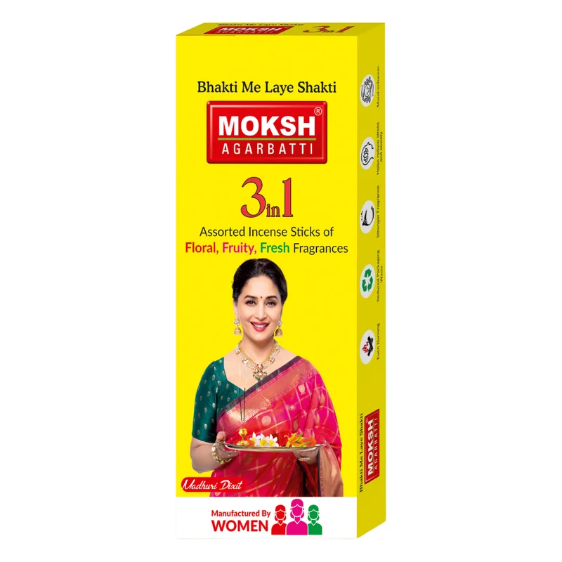 Moksh 3 In 1 Assorted Agarbatti