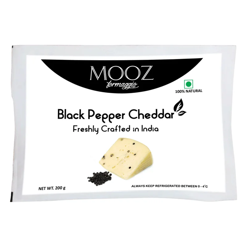 Mooz Black Pepper Cheddar Cheese