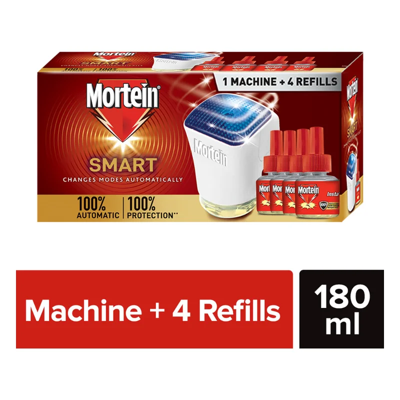 Mortein Smart Mosquito Repellent Machine + 4 Refills Combo