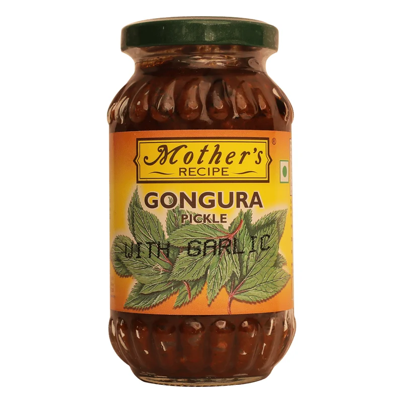 Mother's Recipe Andhra Gongura Pickle with Garlic