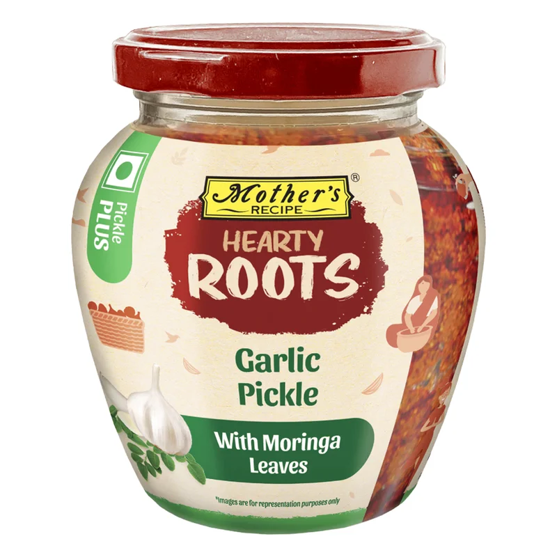 Mother's Recipe Hearty Roots Garlic Pickle with Moringa Leaves