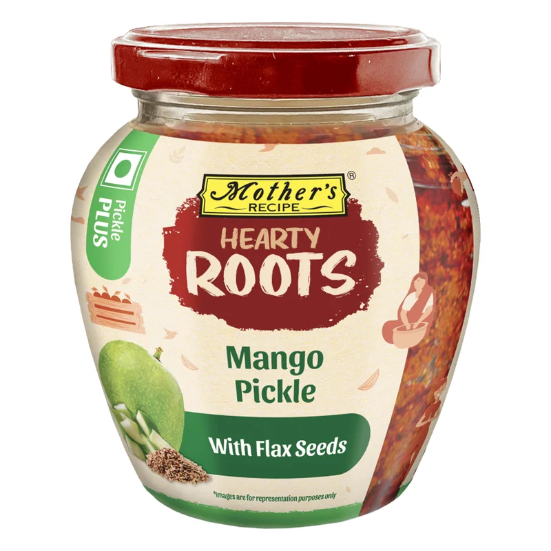 Mother's Recipe Hearty Roots Mango Pickle with Flax Seeds