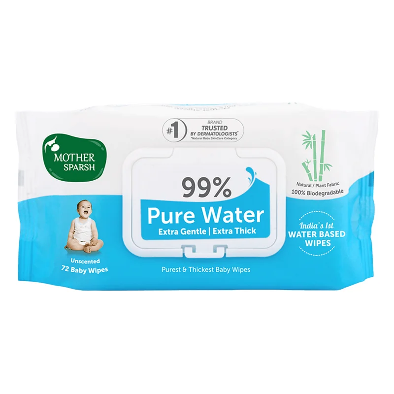 Mother Sparsh 99% Pure Water Unscented Baby Wipes