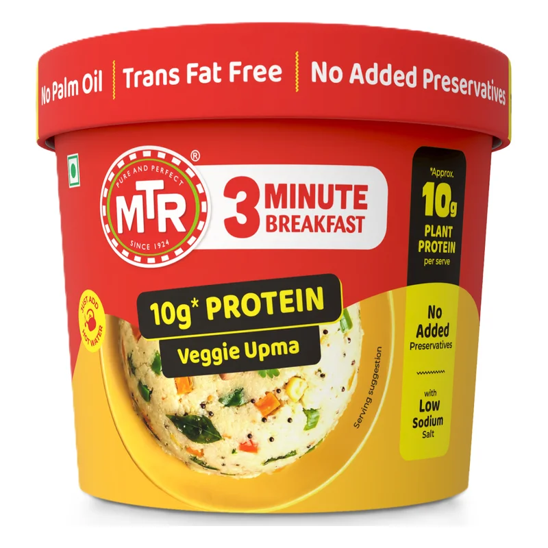 MTR 3 Minute Veggie Upma with 10g Protein