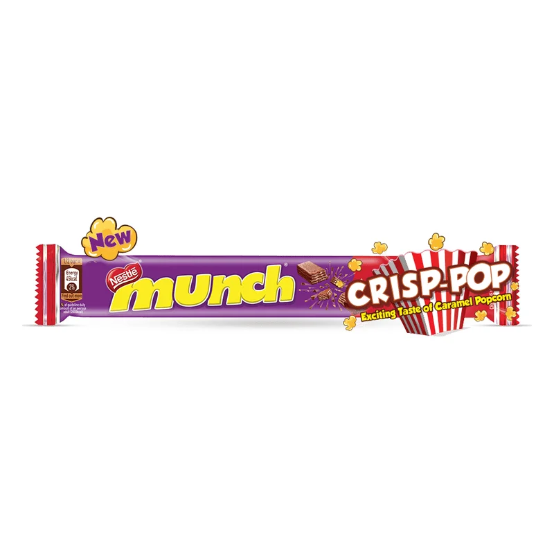 Munch Crisp-Pop Chocolate Coated Wafer