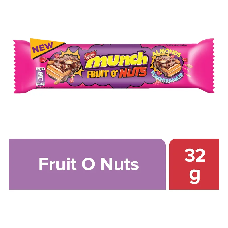 Munch Fruit O Nuts Wafer Bar