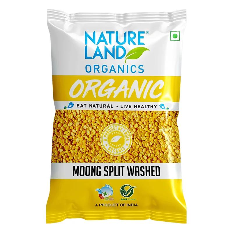 Natureland Organics Moong Split - Washed