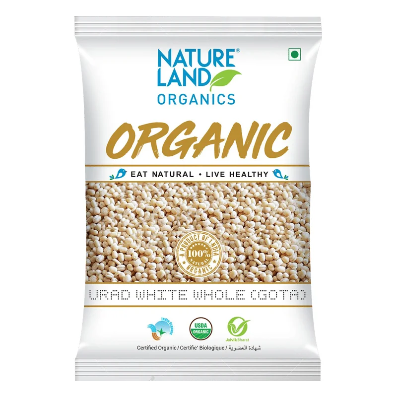 Natureland Organics Urad White Whole Gota