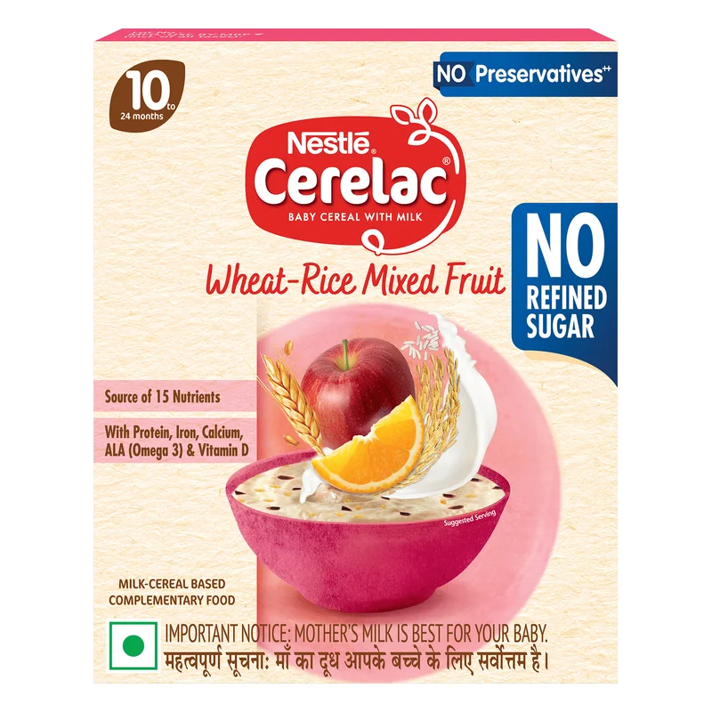 Nestle Cerelac Wheat-Rice Mixed Fruit Baby Cereal