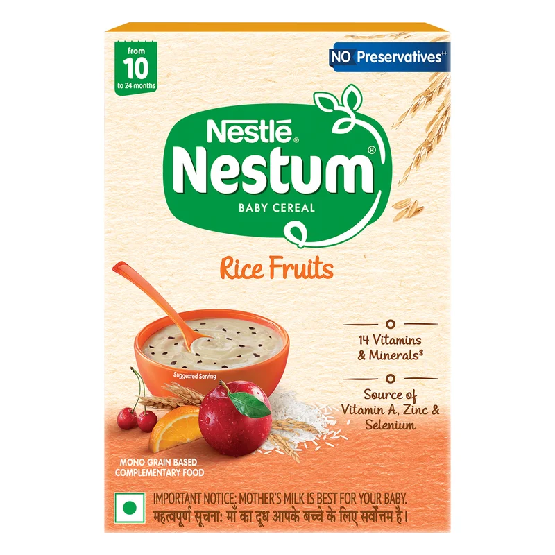 Nestle Nestum Rice Fruits Baby Cereal