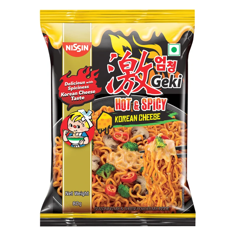Nissin Geki Hot & Spicy Korean Cheese Ramen