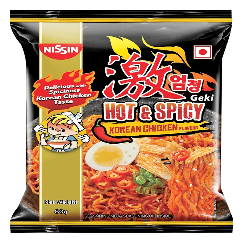 Nissin Geki Hot & Spicy Korean Chicken Ramen