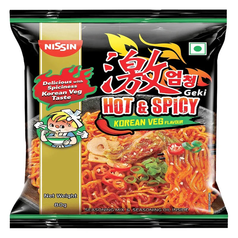Nissin Geki Hot & Spicy Korean Veg Ramen