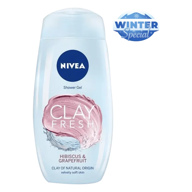 NIVEA Clay Fresh Shower Gel - Hibiscus & Grapefruit