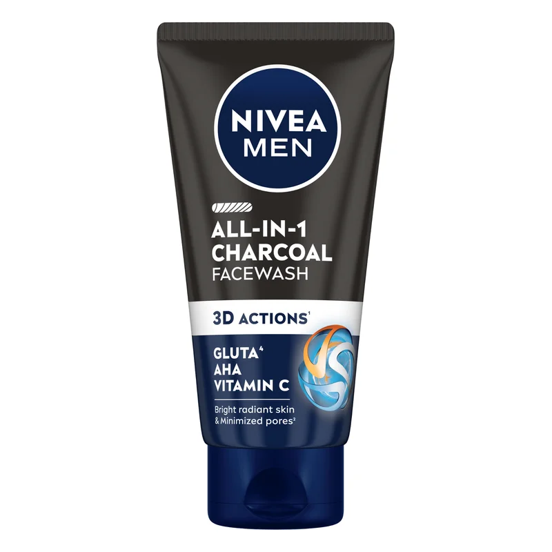NIVEA Men All-In-1 Charcoal Face Wash