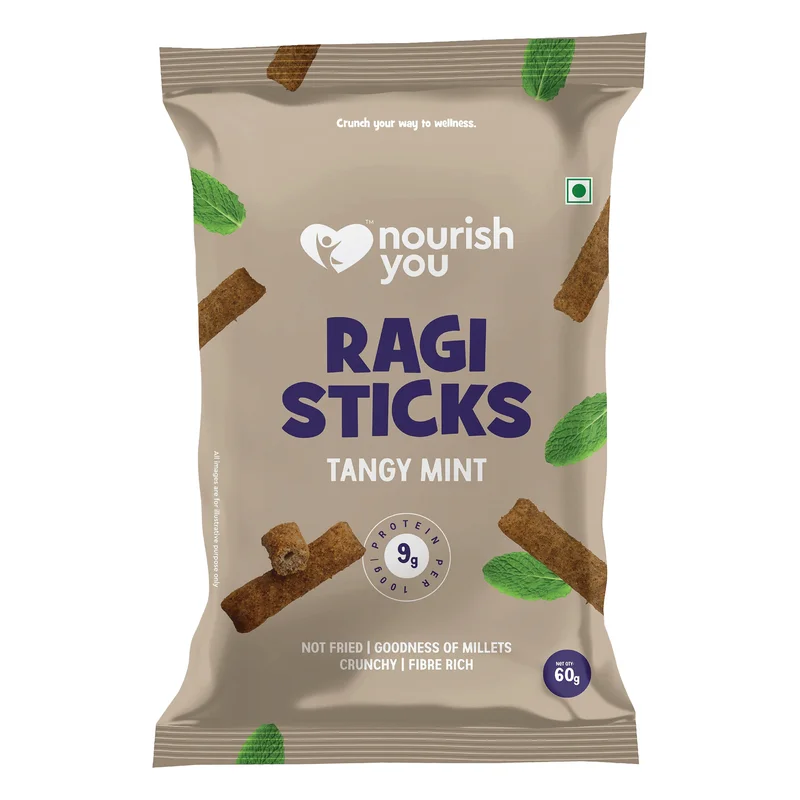 Nourish You Tangy Mint Ragi Sticks