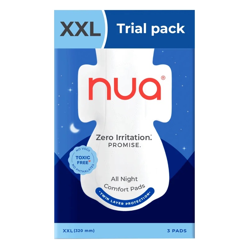 Nua All Night Comfort Pads Trial Pack - XXL